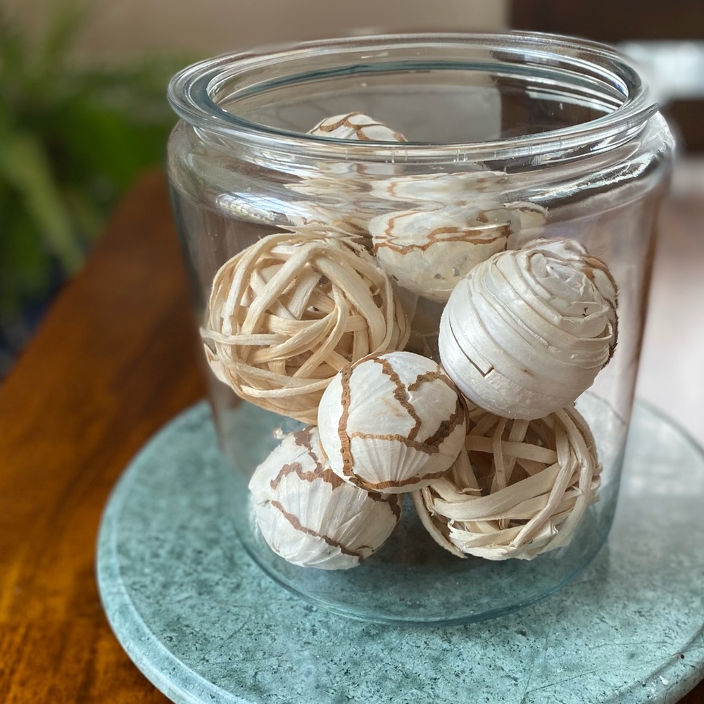 Glass Jar & Filler Decor
